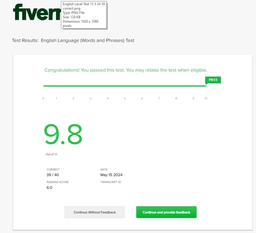 Fiverr English Language